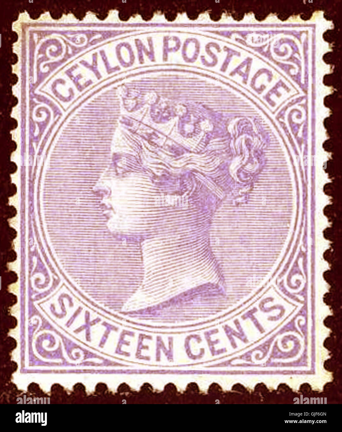Ceylon postage stamp hi-res stock photography and images - Alamy