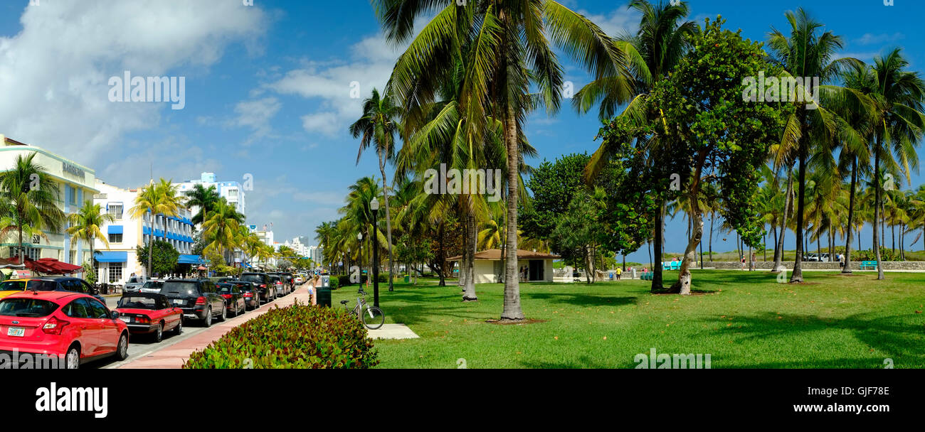 Ocean Drive, Miami, Florida, USA Stock Photo