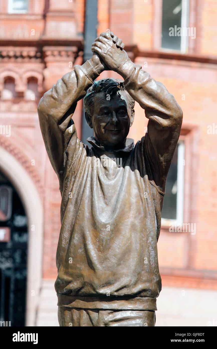 Brian Clough, Speakers Corner, Market Square in Nottingham Stock Photo