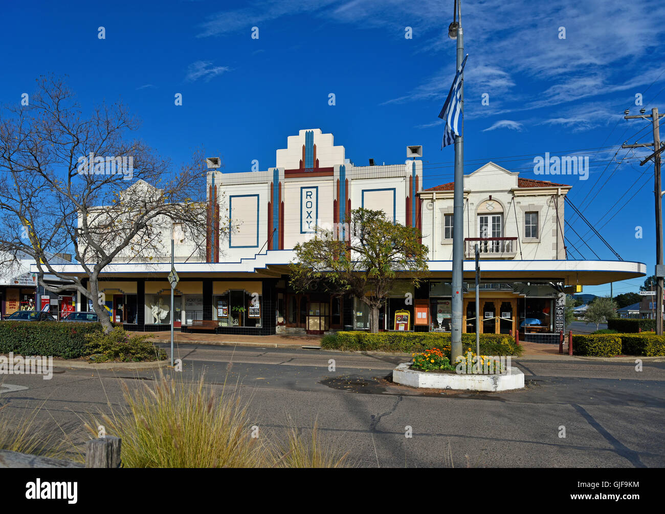 exterior of the historic Roxy Theatre in Bingara, nsw, new south wales