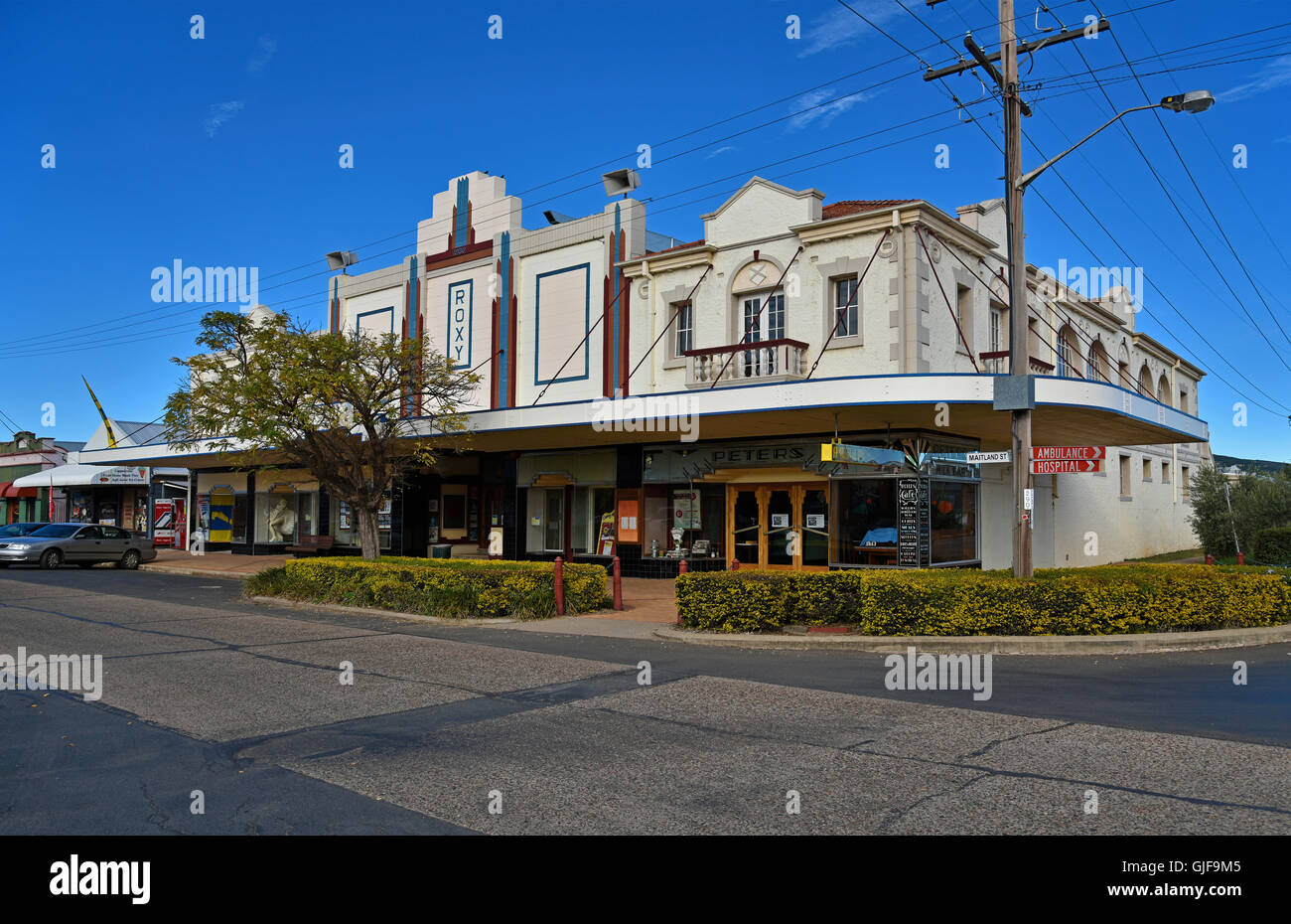 exterior of the historic Roxy Theatre in Bingara, nsw, new south wales