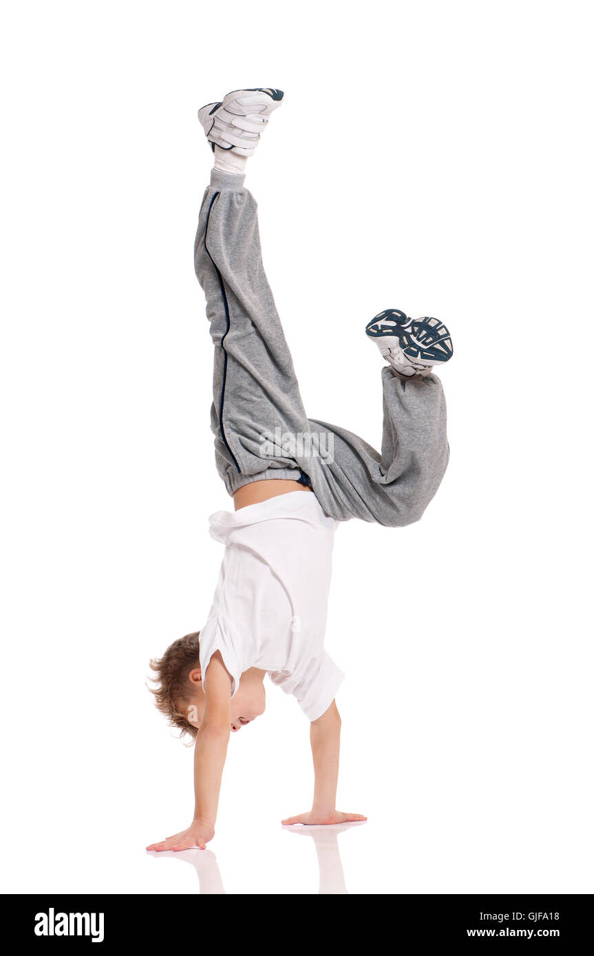 Dancing little boy Stock Photo Alamy