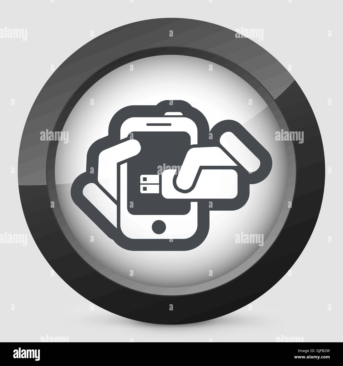 Smartphone storage icon Stock Vector Image & Art Alamy