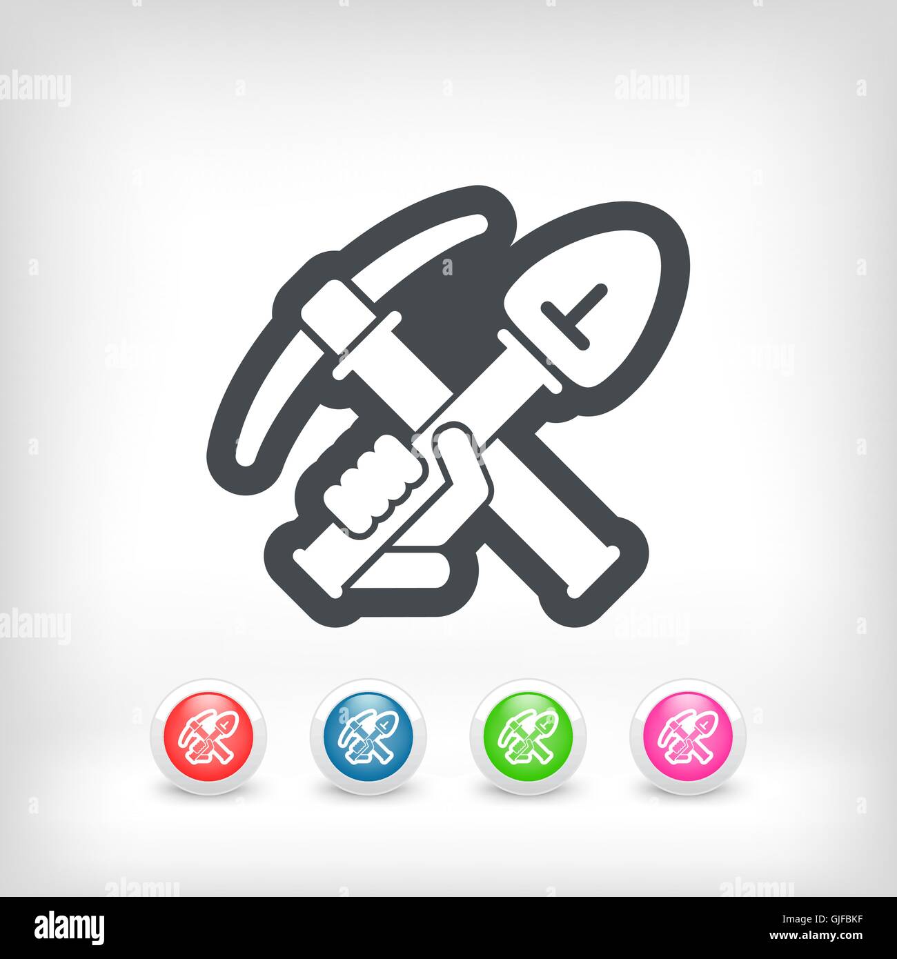 Pick and shovel Stock Vector Images Alamy