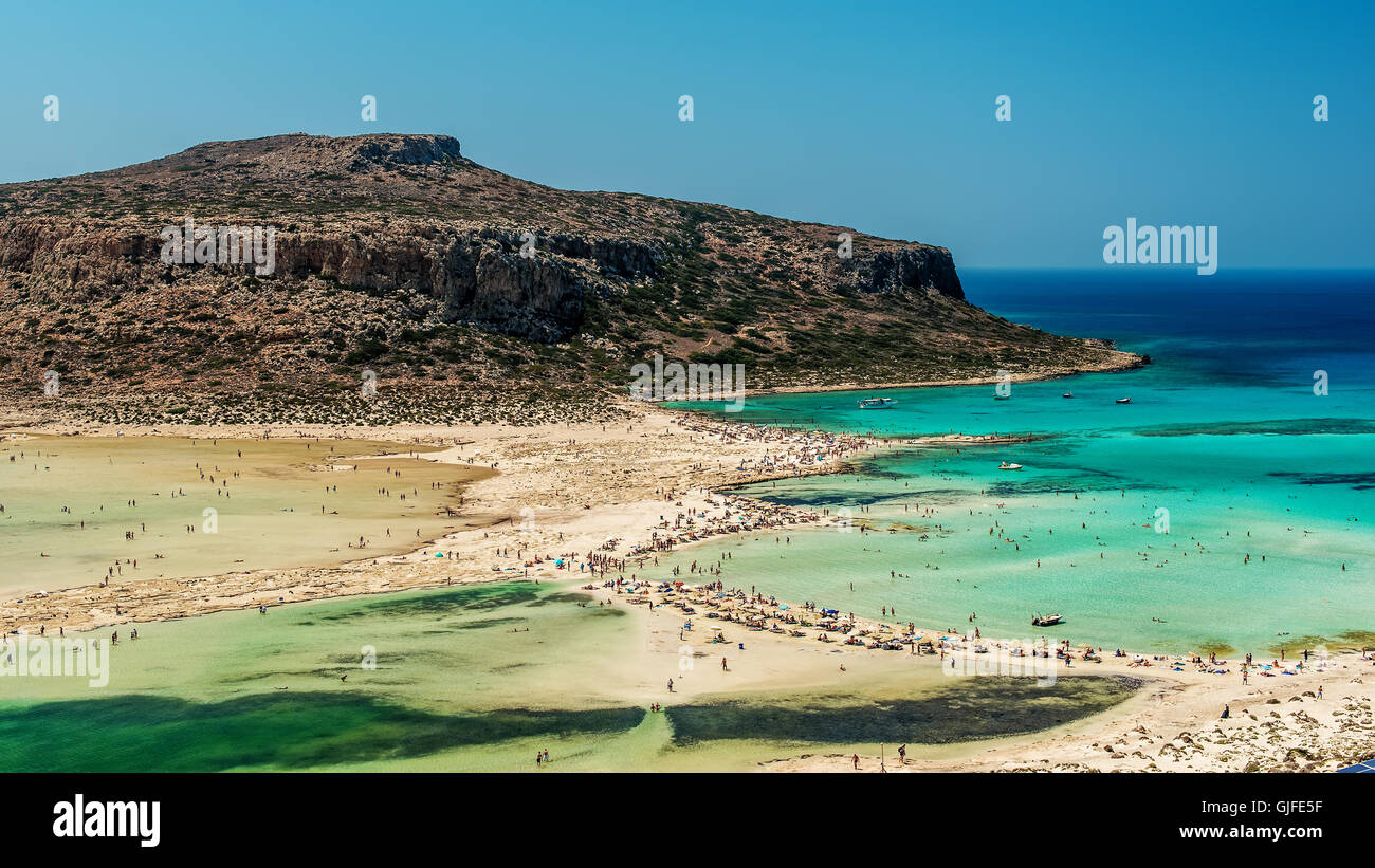 Crete Greece Balos Lagoon Stock Photo Alamy
