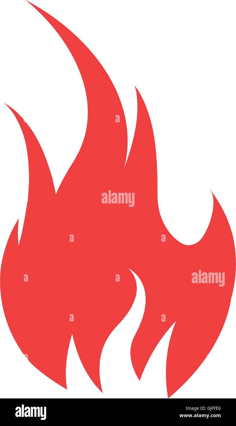 Isolated red color flame on the white background vector logo. Fire spurts  logotype.Heat icon. Fireplace symbol. Bonfire illustration. Spicy food  sign. Danger warning Stock Vector Image & Art - Alamy