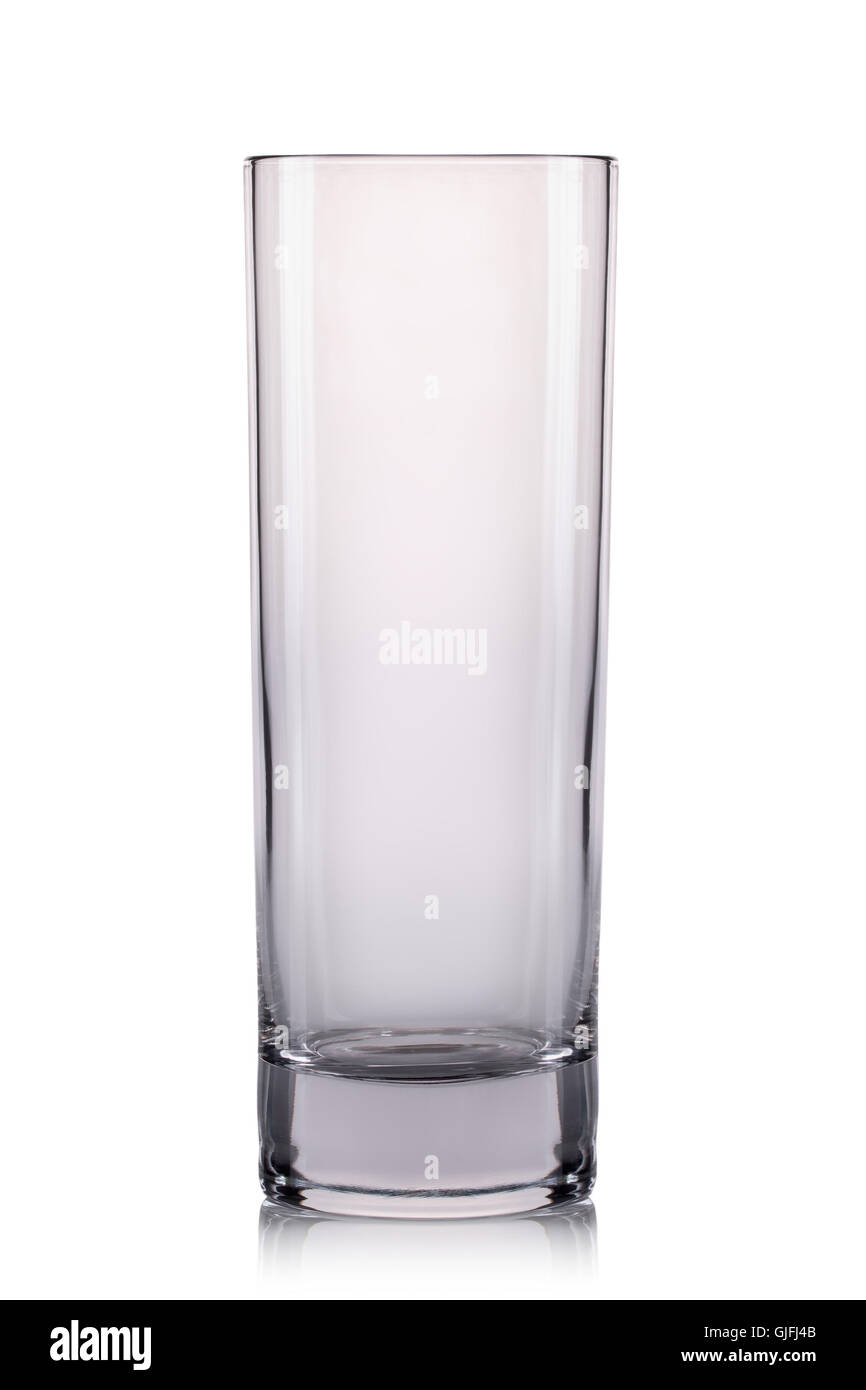 Empty cocktail tall glass on a white background Stock Photo