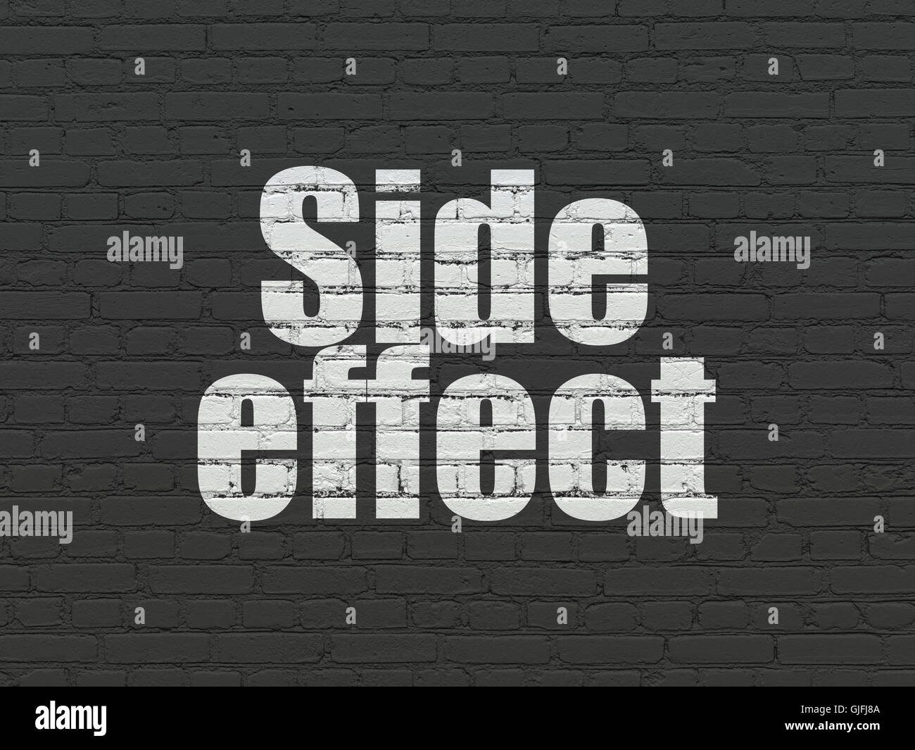 Health concept: Side Effect on wall background Stock Photo - Alamy