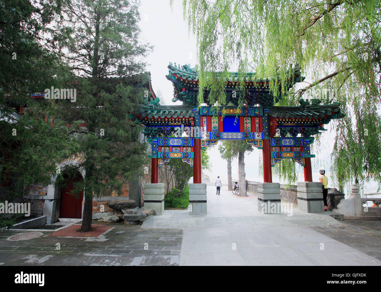 The Beihai Park near Forbidden City Beijing Stock Photo - Alamy