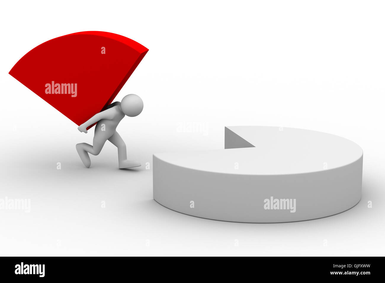 financial diagramme on white background. Isolated 3D image Stock Photo ...