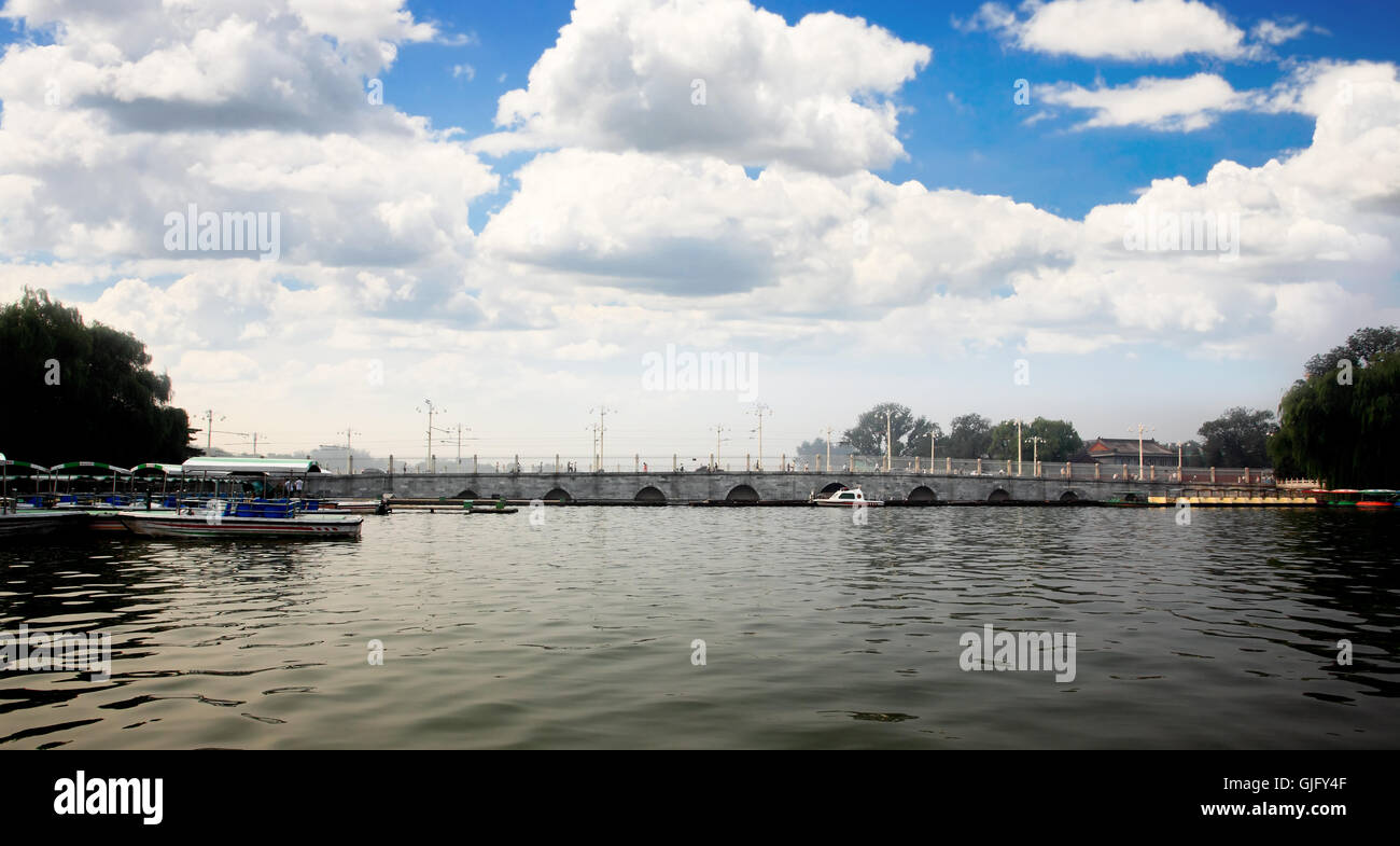 The Beihai Park near Forbidden City Beijing Stock Photo - Alamy