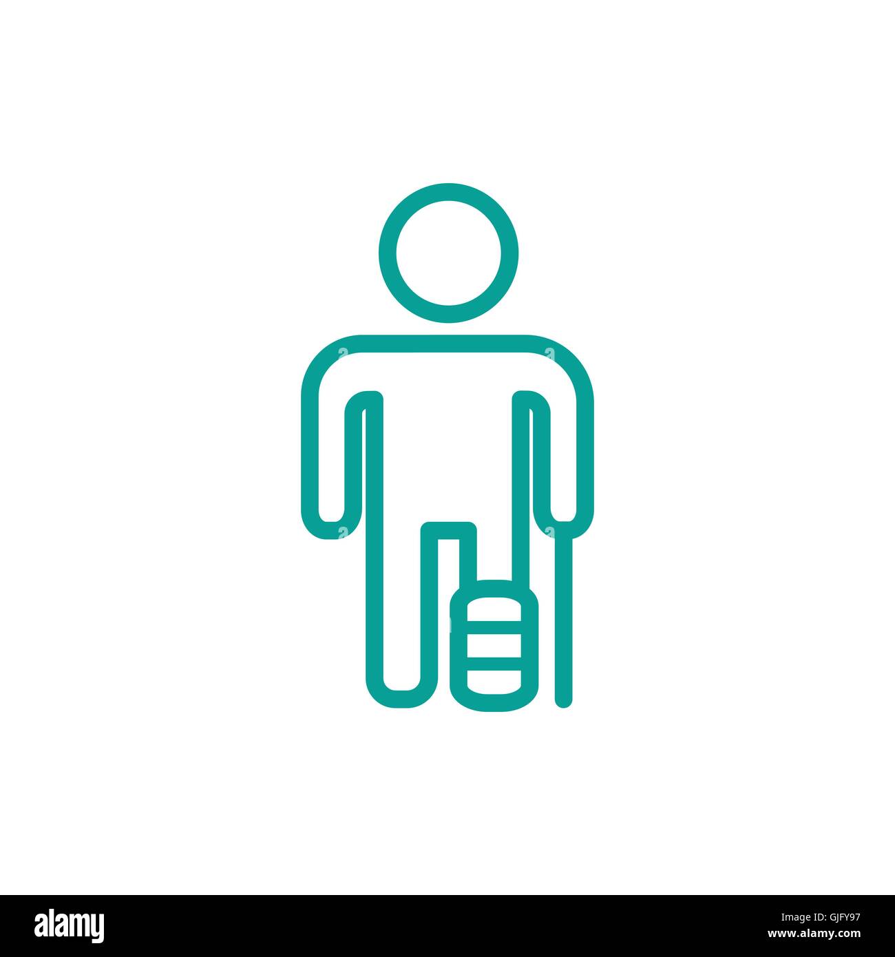 Leg on the bone Stock Vector Images - Alamy