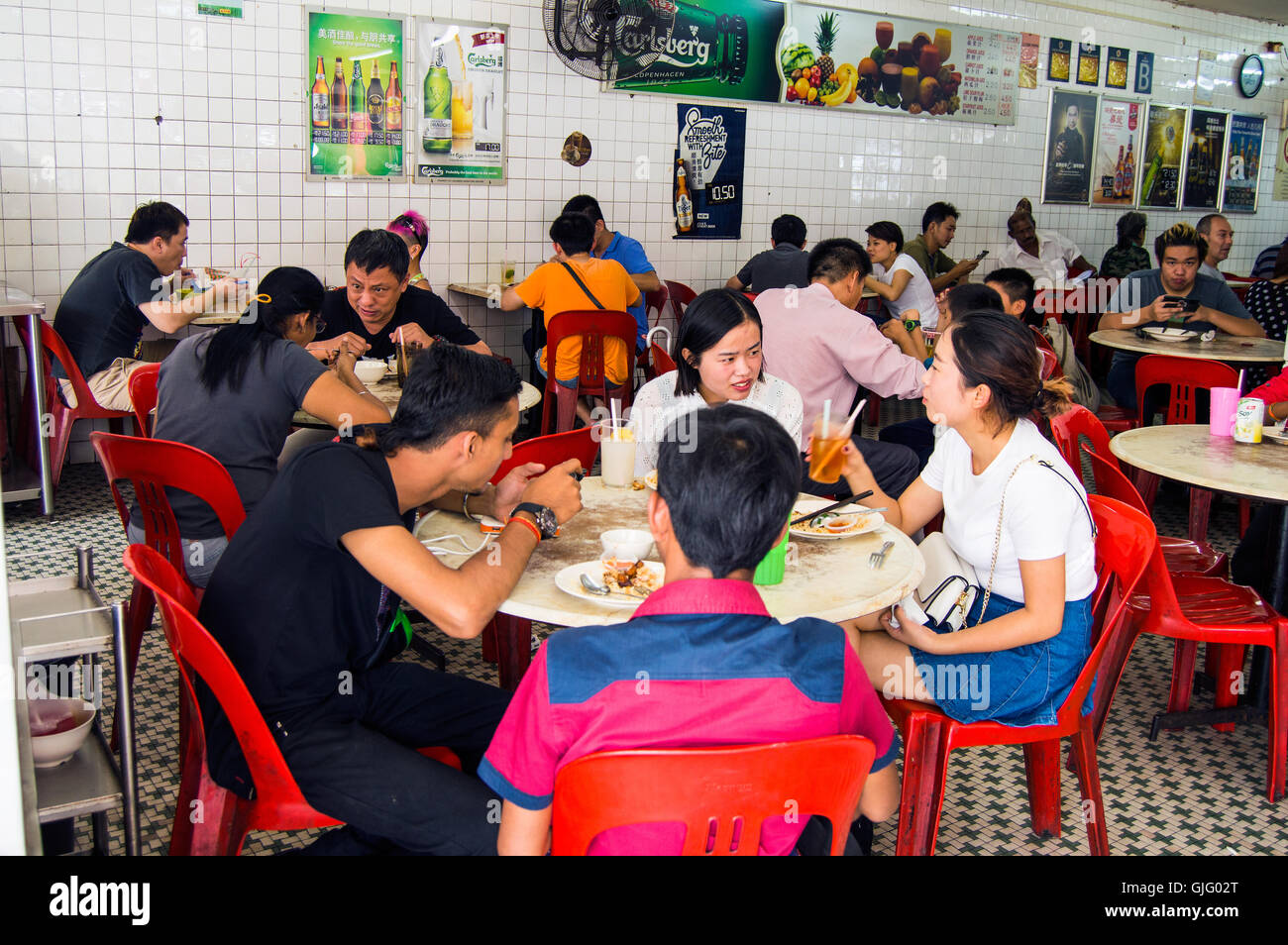 Corner coffee shop, Chow Kit, Kuala Lumpur, Malaysia Stock Photo