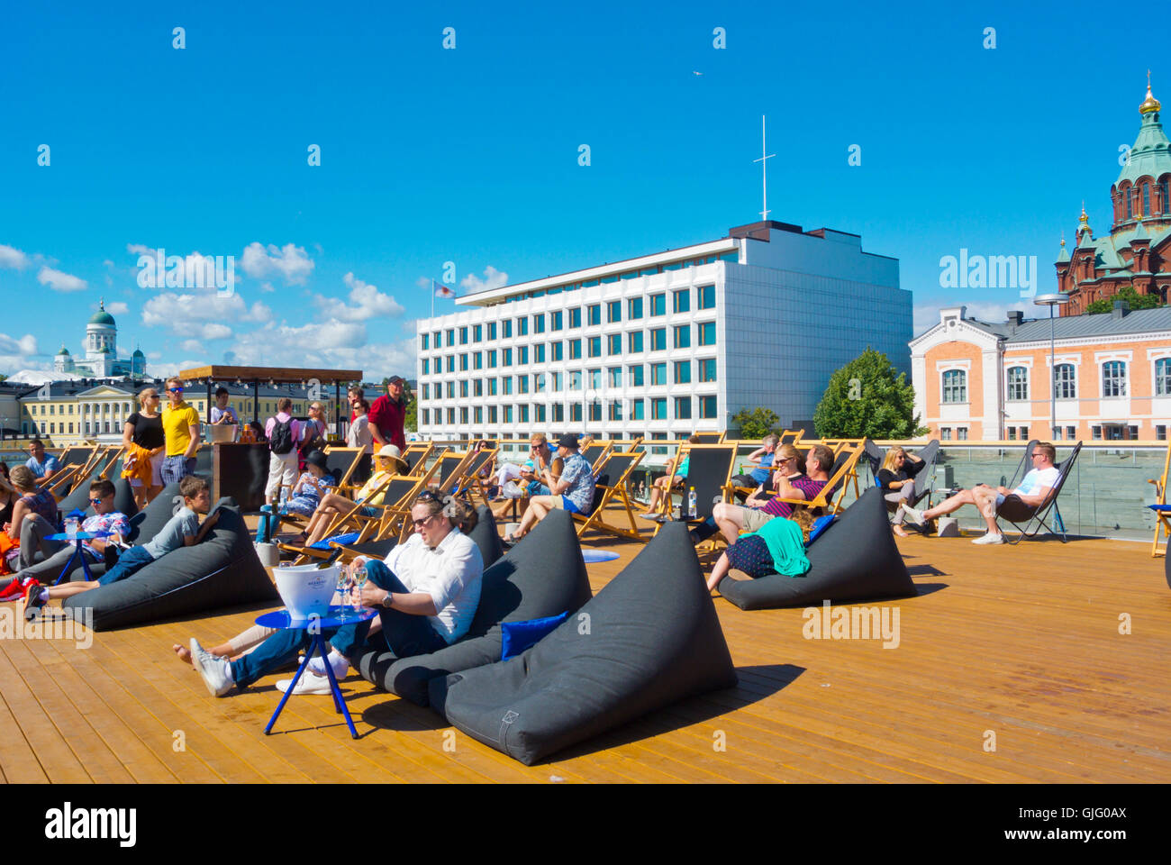 Allas, restaurant, sauna and pool, Katajanokka, Helsinki, Finland Stock