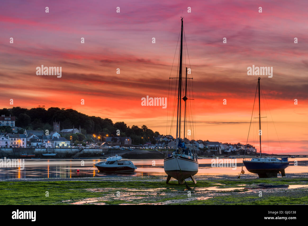 Appledore August Sunset Stock Photo