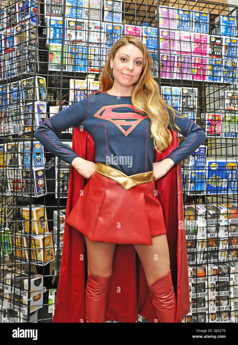 Supergirl costume Immagini Vettoriali Stock - Alamy