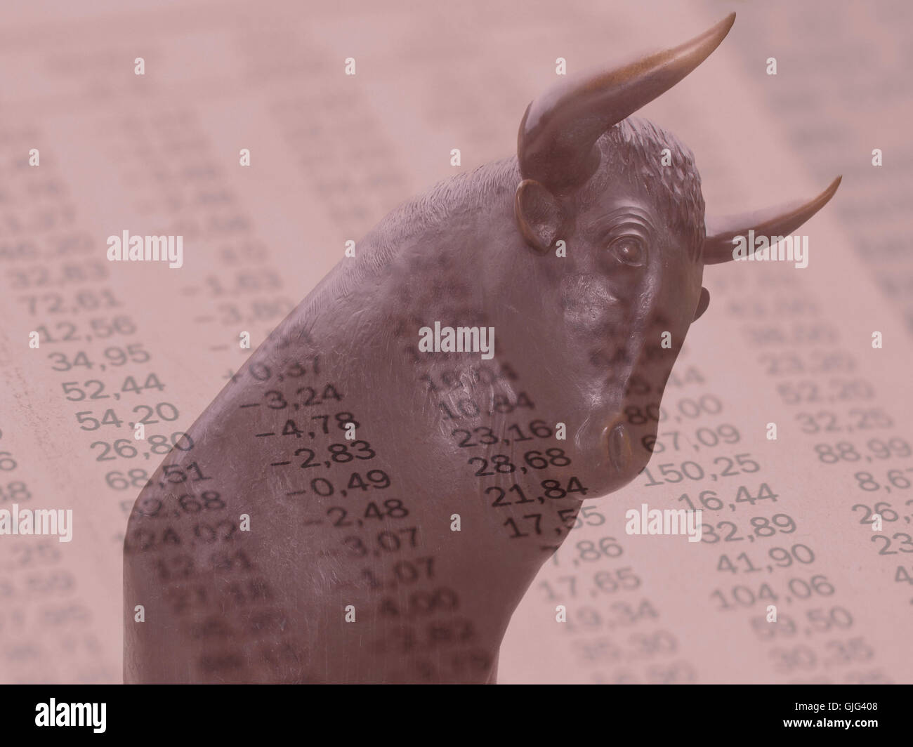newspaper journal stock exchange Stock Photo