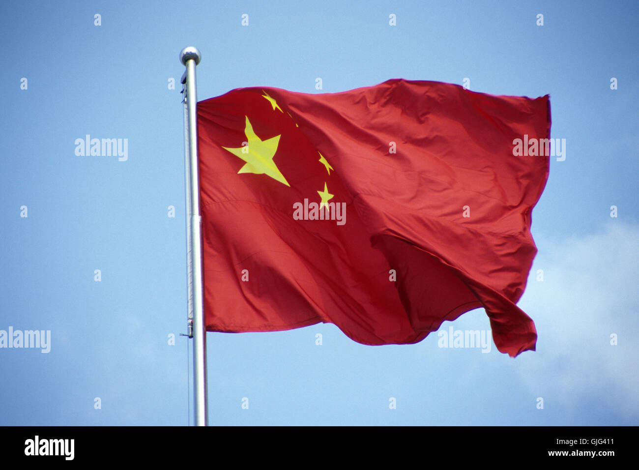 flag emblem communism Stock Photo