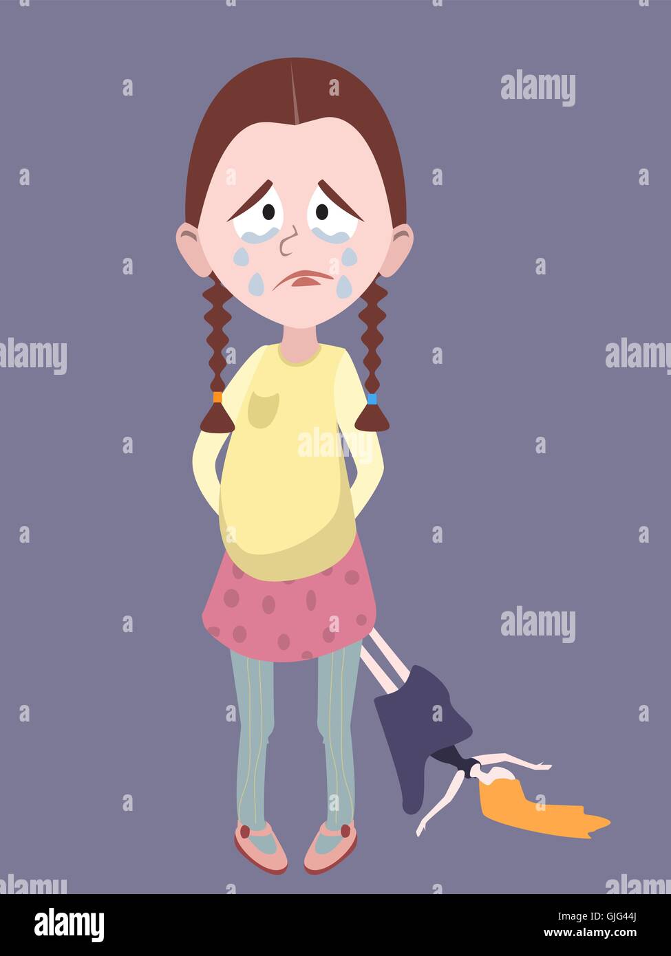 little girl crying cartoon - funny image in flat style Stock Vector Image & Art - Alamy little girl crying cartoon - funny image in flat style Stock Vector Image & Art - Alamy