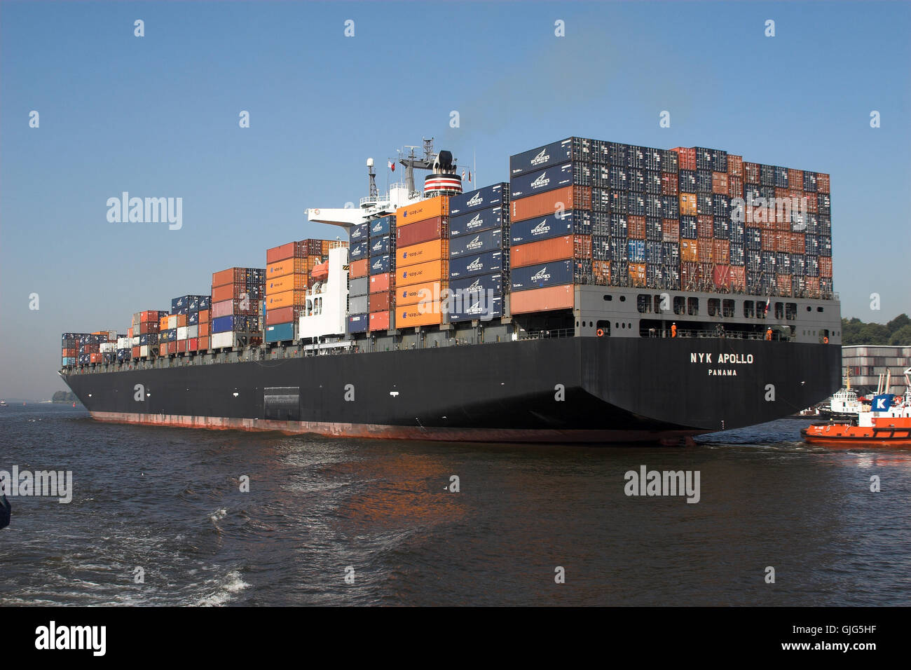 container ship stern Stock Photo Alamy