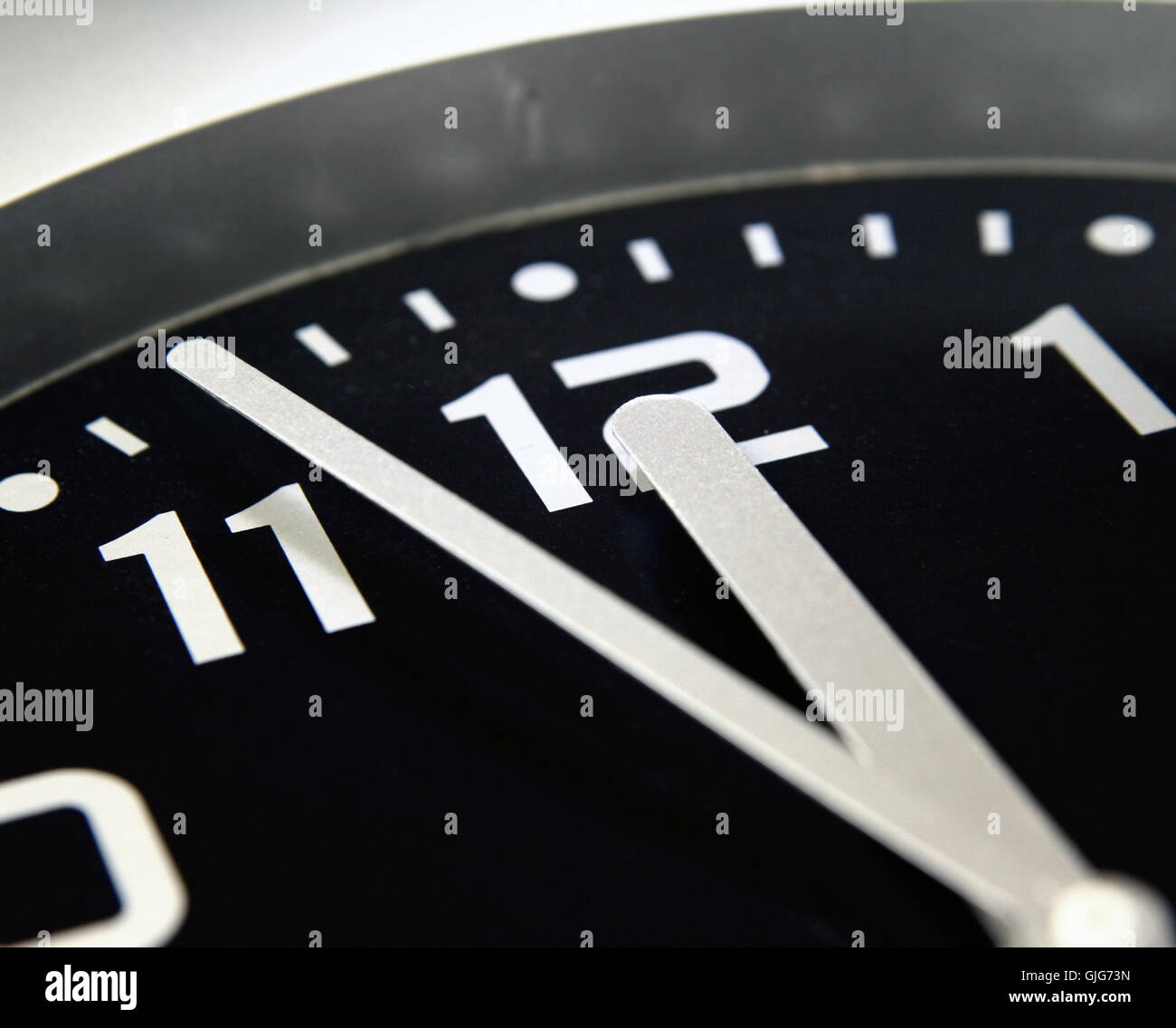 Eleven fifty five clock hi-res stock photography and images - Alamy