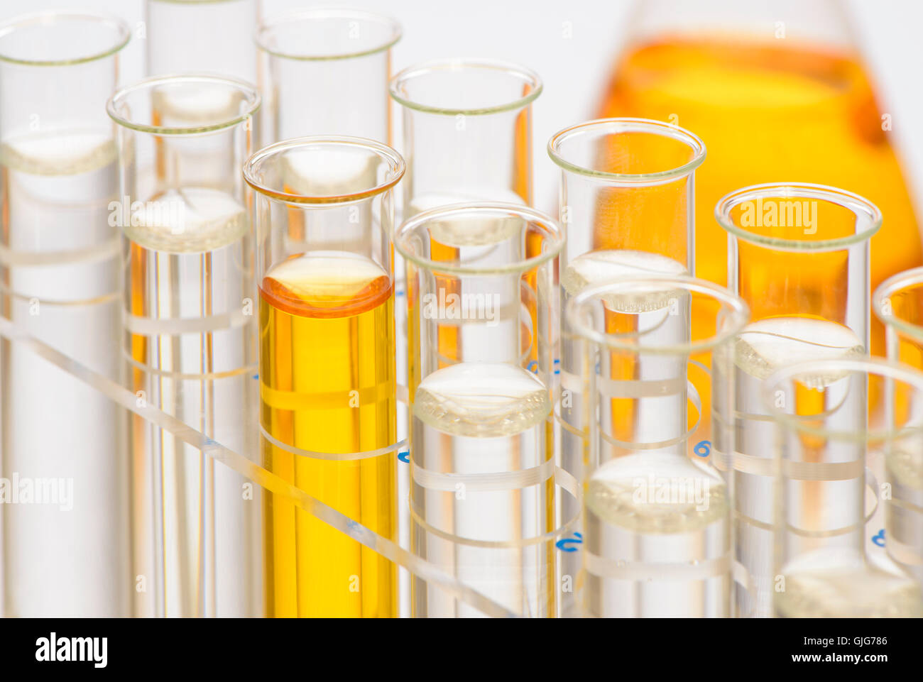 chemistry laboratory with glassware and test tubes Stock Photo Alamy