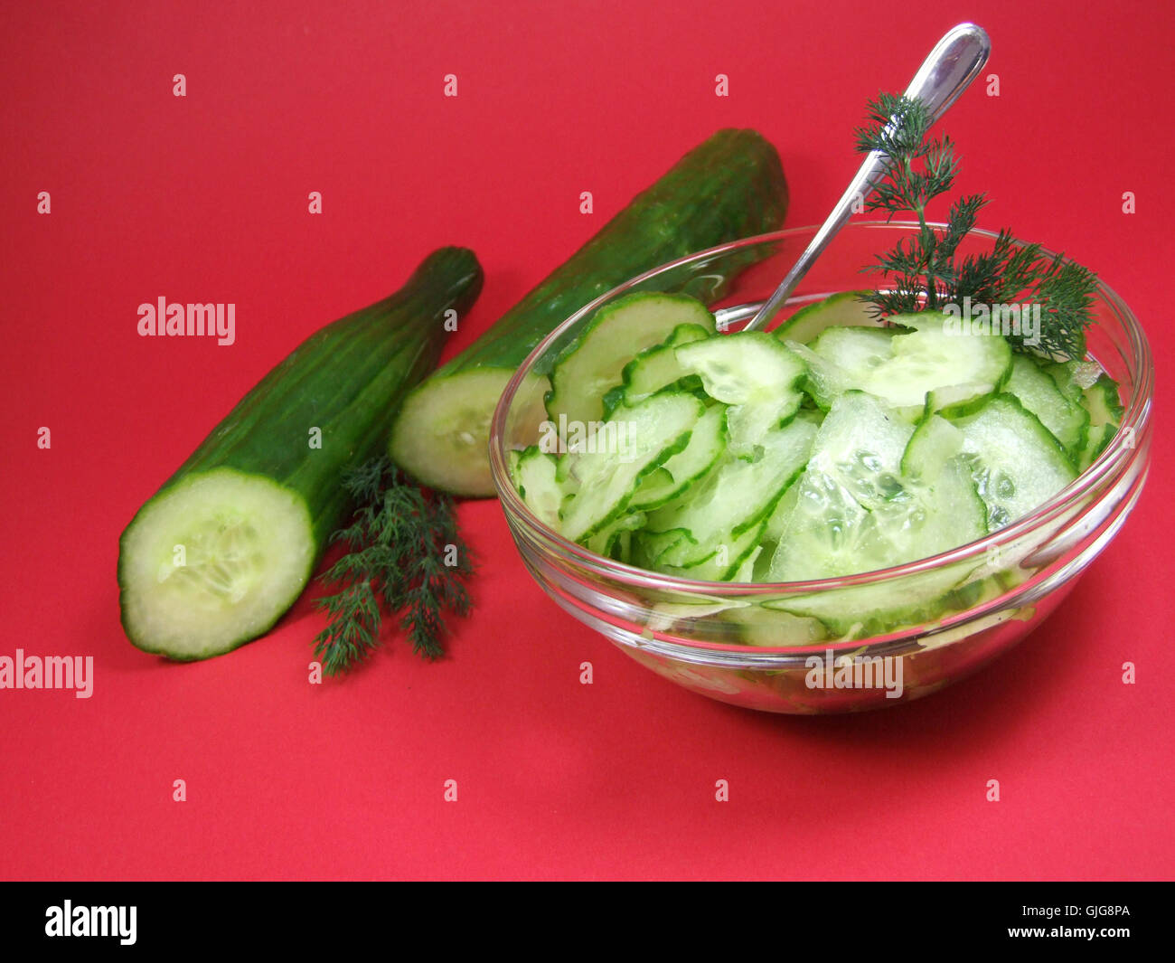 cucumber salad Stock Photo