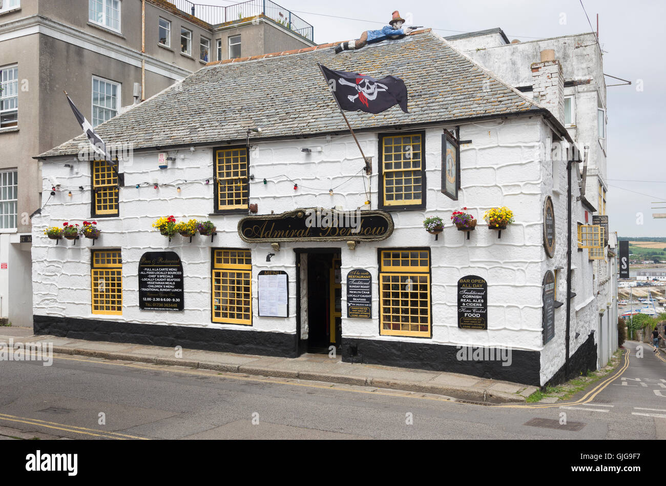 Admiral Benbow, Pub in Penzance, Cornwall, UK Stock Photo Alamy