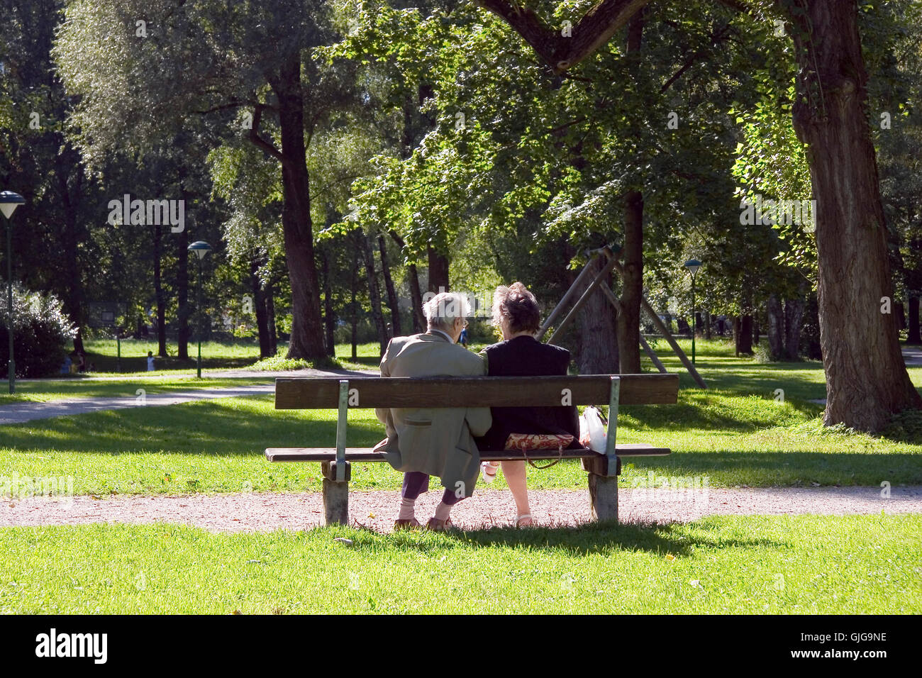 woman armchair wait Stock Photo