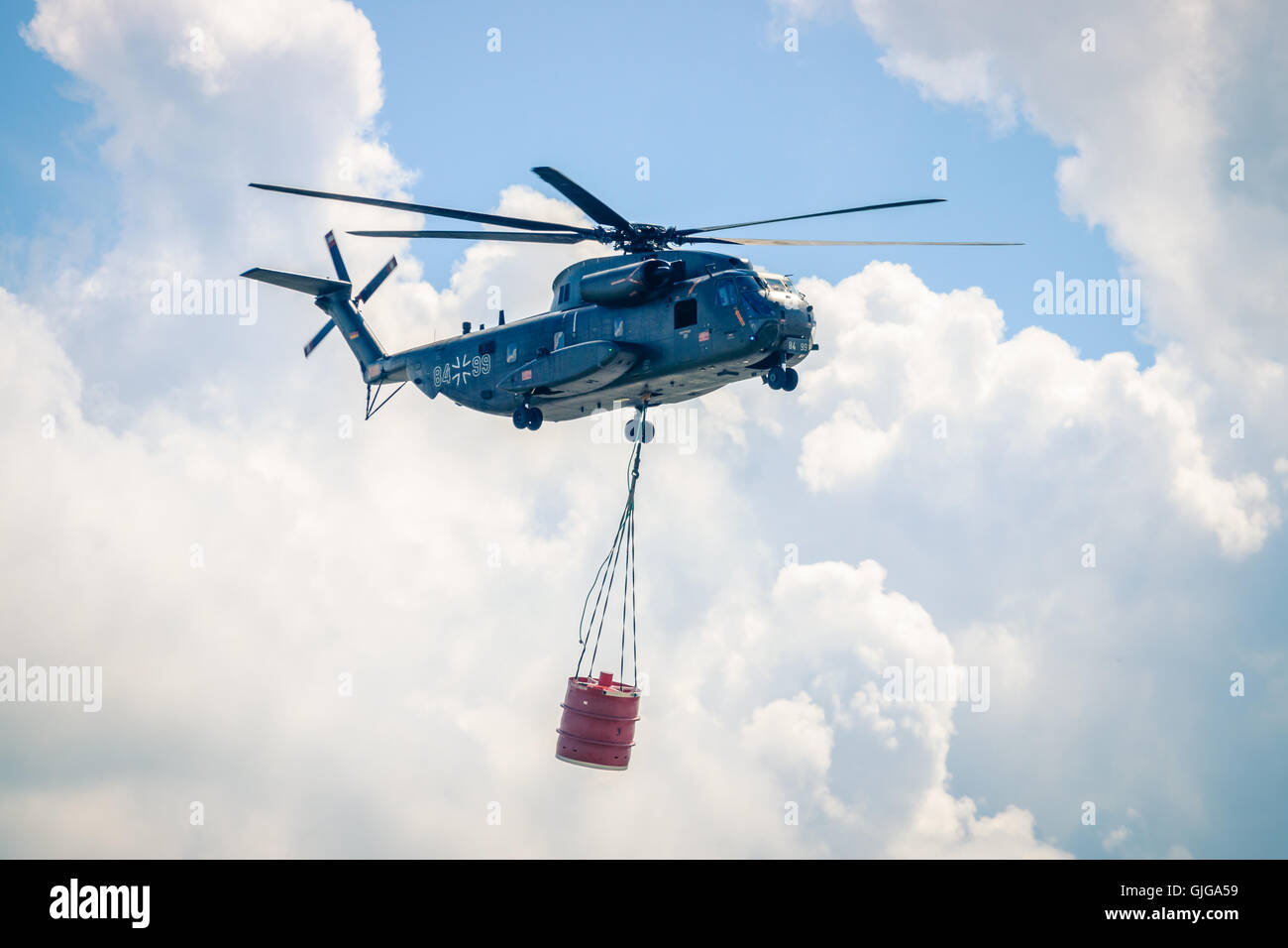 Heavylift cargo helicopter Sikorsky CH53 Sea Stallion of the German