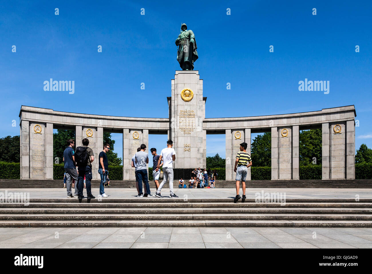 Soviet War Memorial, Tiergarten park, Berlin, Germany. Stock Photo