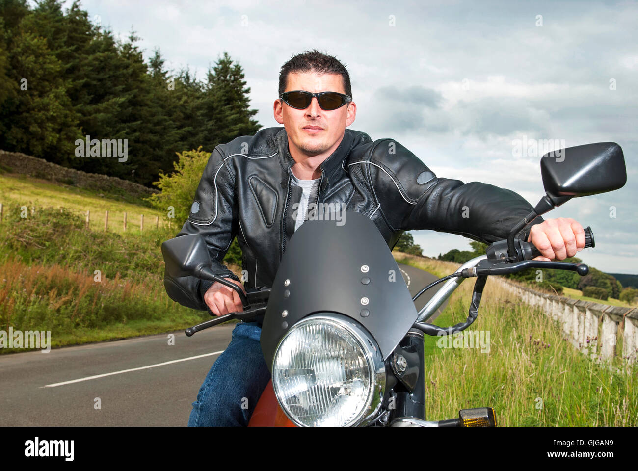 Motorcyclist On Motorbike Hi-res Stock Photography And Images - Alamy