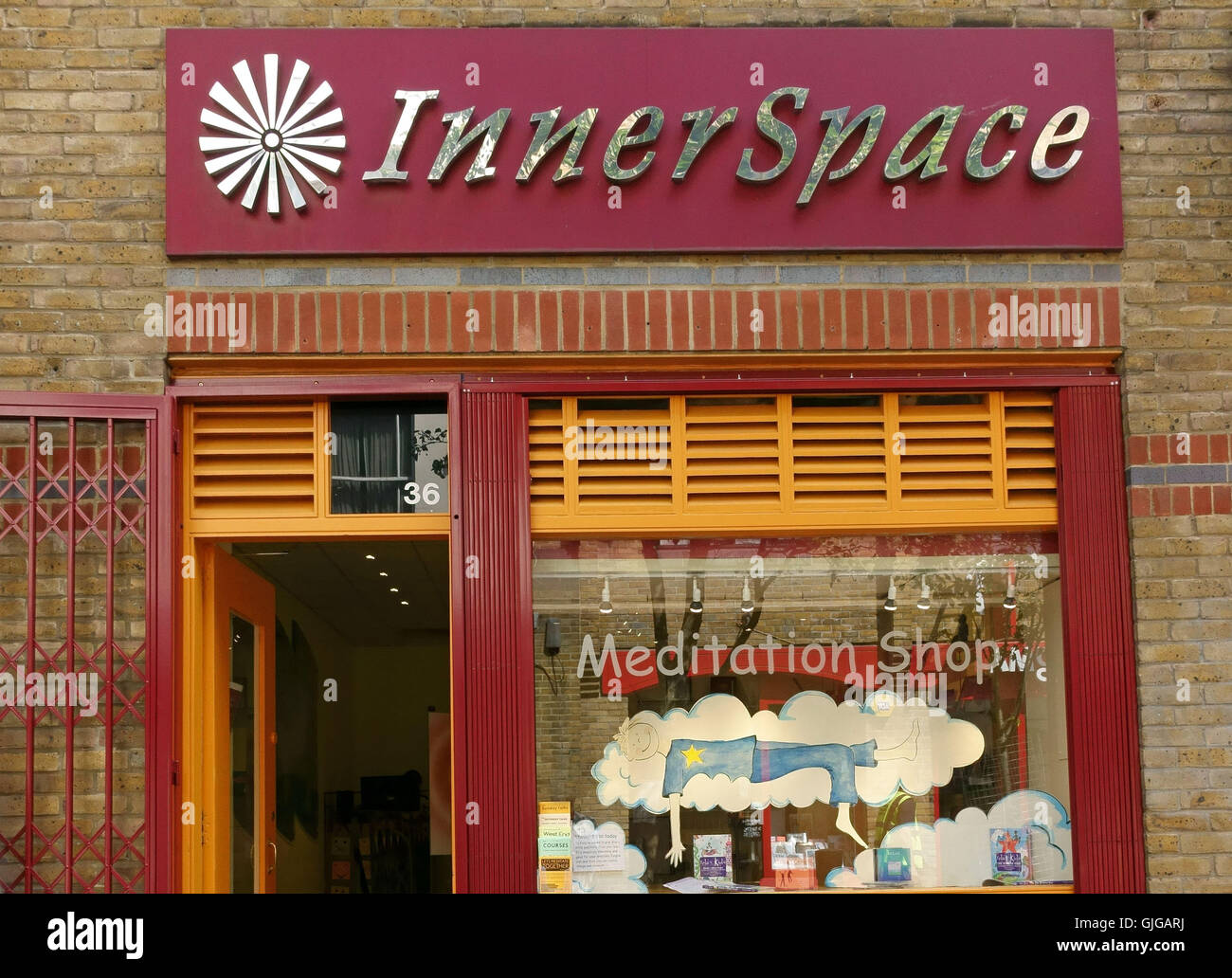 Inner Space meditation centre and shop, Covent Garden, Central London Stock Photo