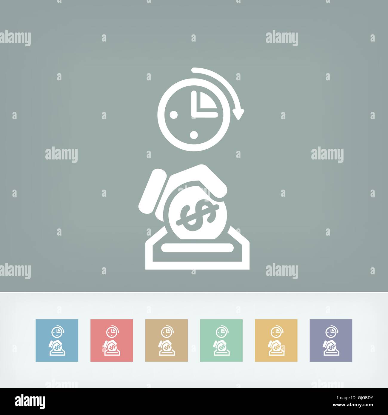 Money time icon Stock Vector Image & Art - Alamy
