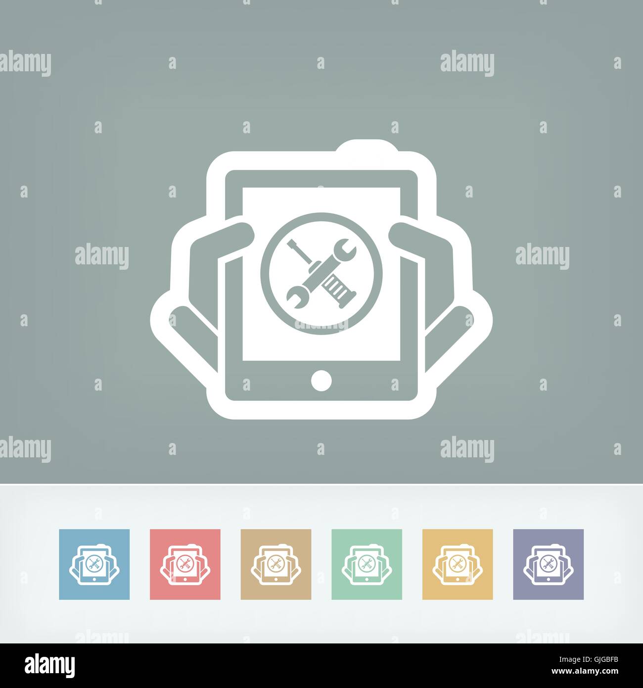 Tasblet setting icon Stock Vector Image & Art - Alamy