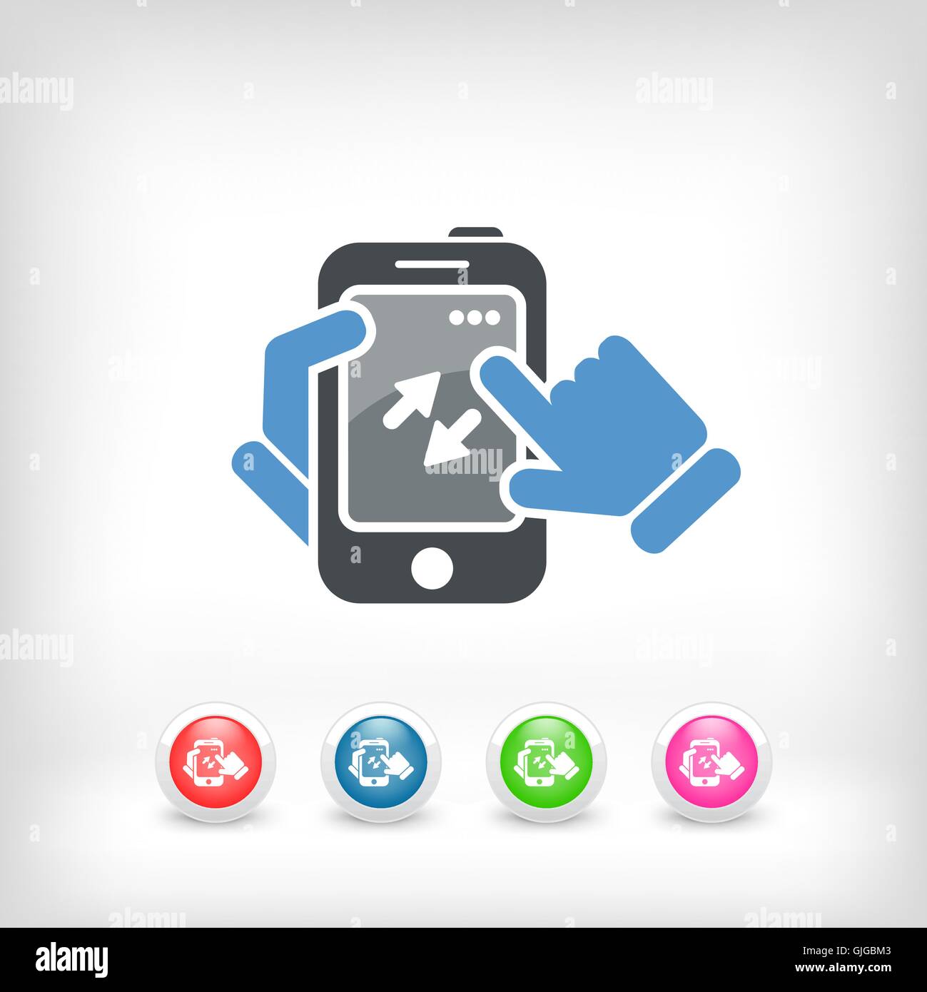 Smartphone icon. File transfer Stock Vector Image & Art - Alamy