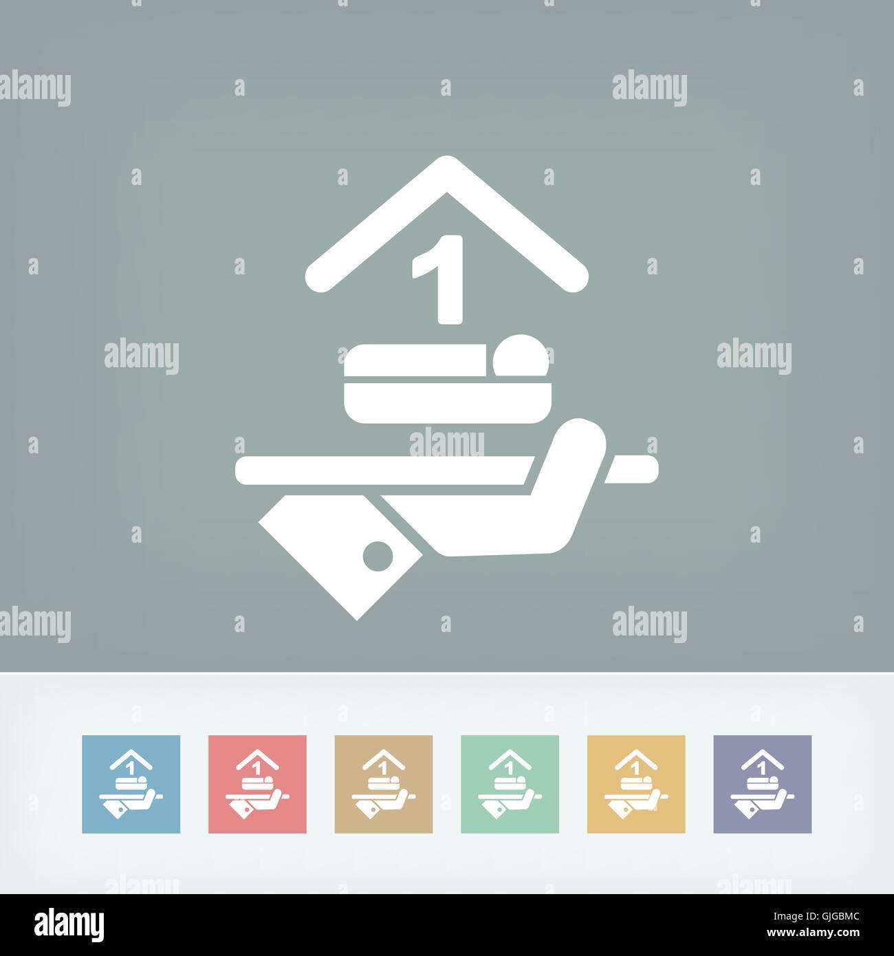 Hotel icon. Single bedroom Stock Vector Image & Art - Alamy