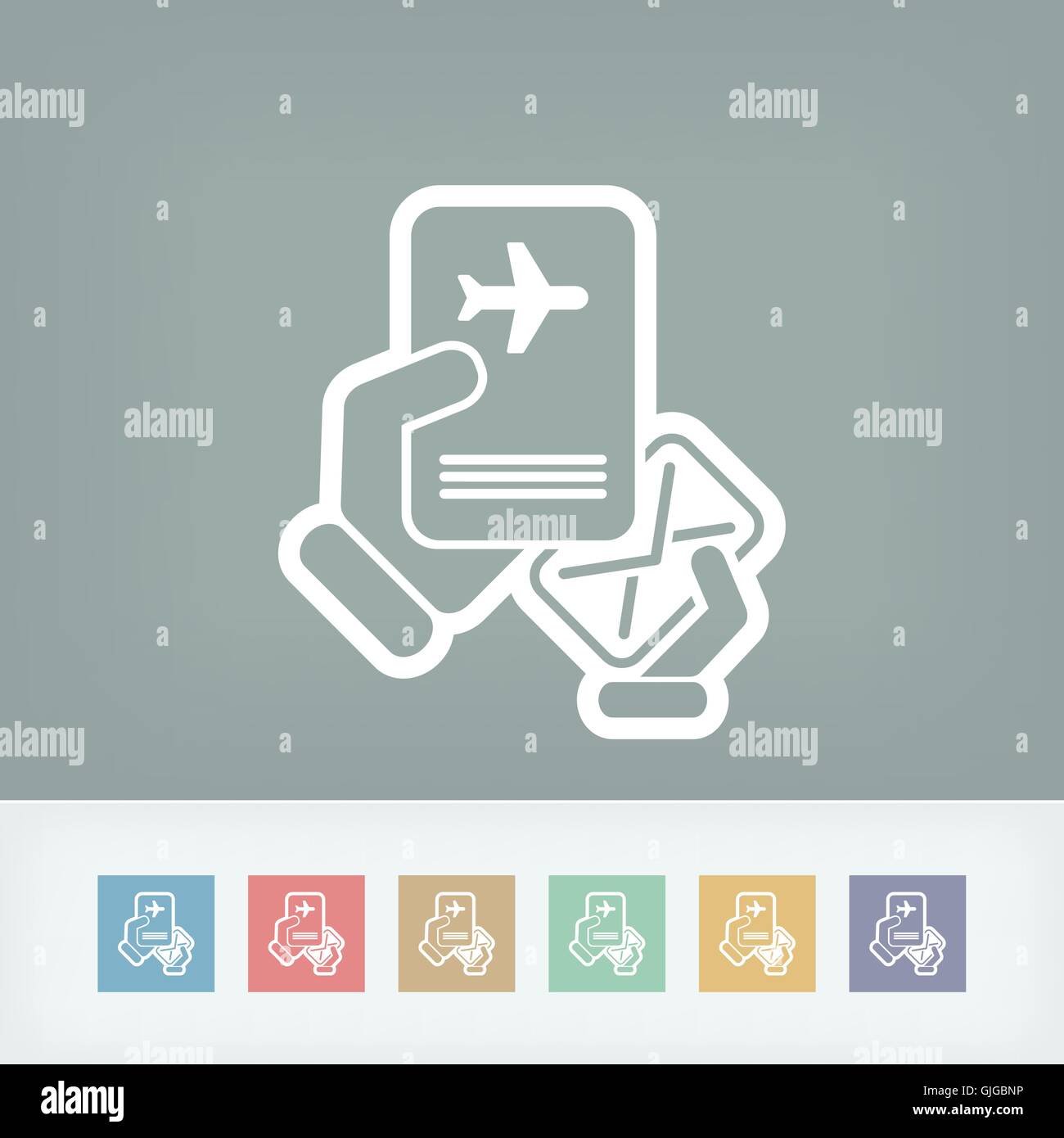 Mail with travel document Stock Vector Image & Art Alamy