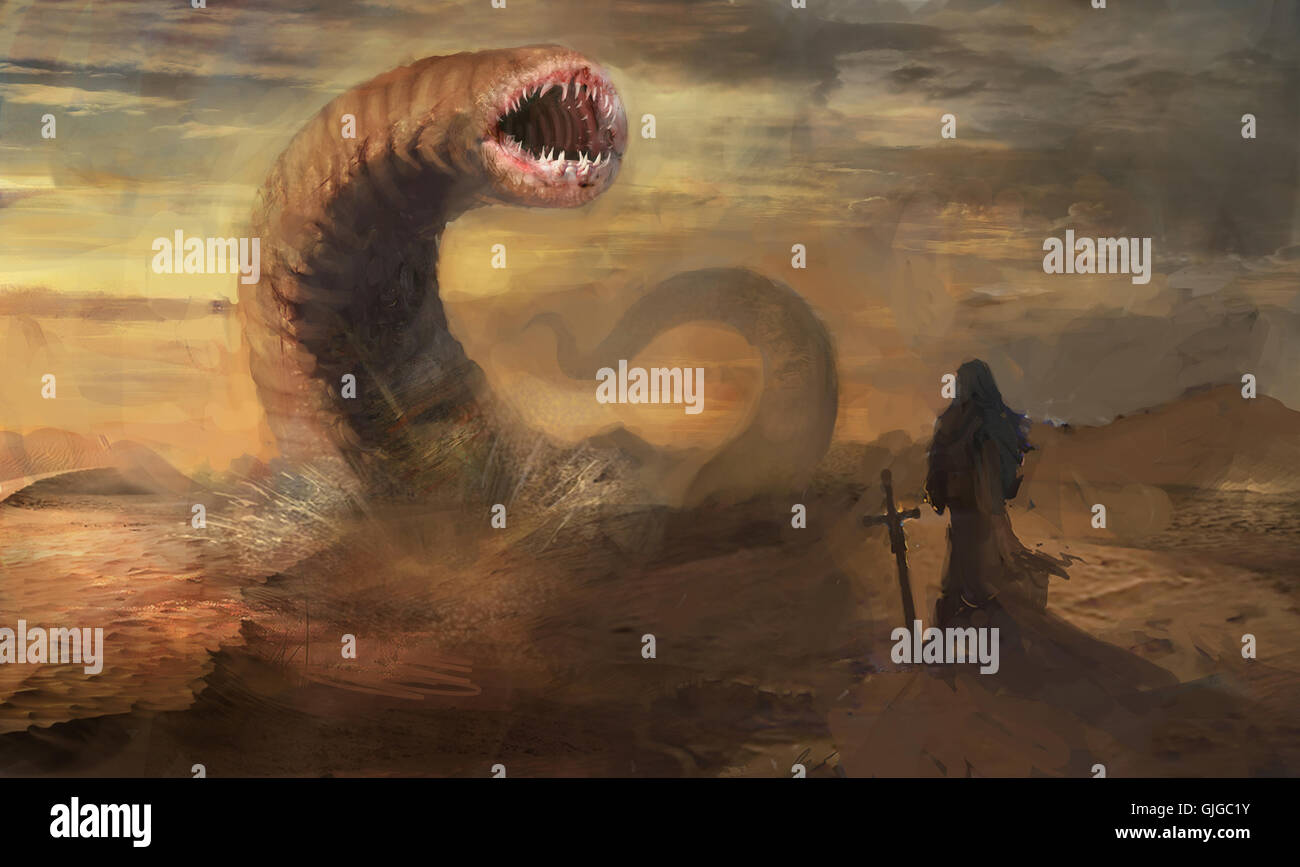 Worm monster hi-res stock photography and images - Alamy