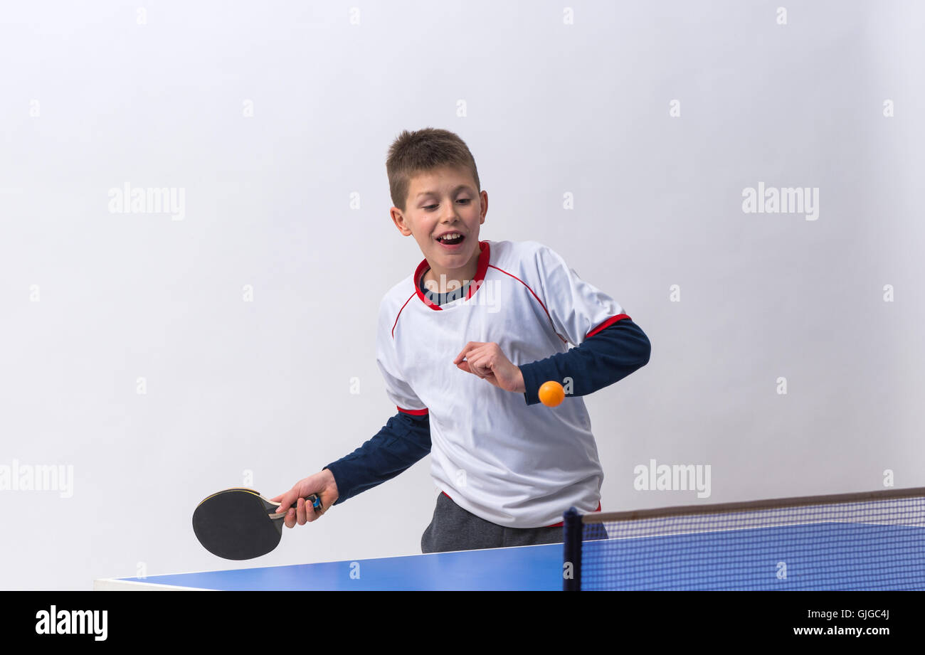 Boy table tennis hires stock photography and images Alamy
