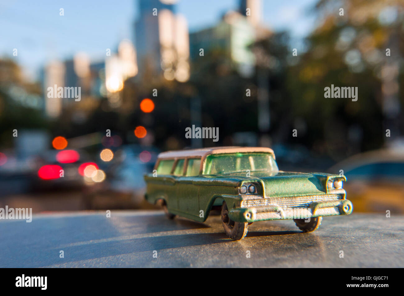Retro model Ford Fairlane Station Wagon car, Melbourne, Victoria