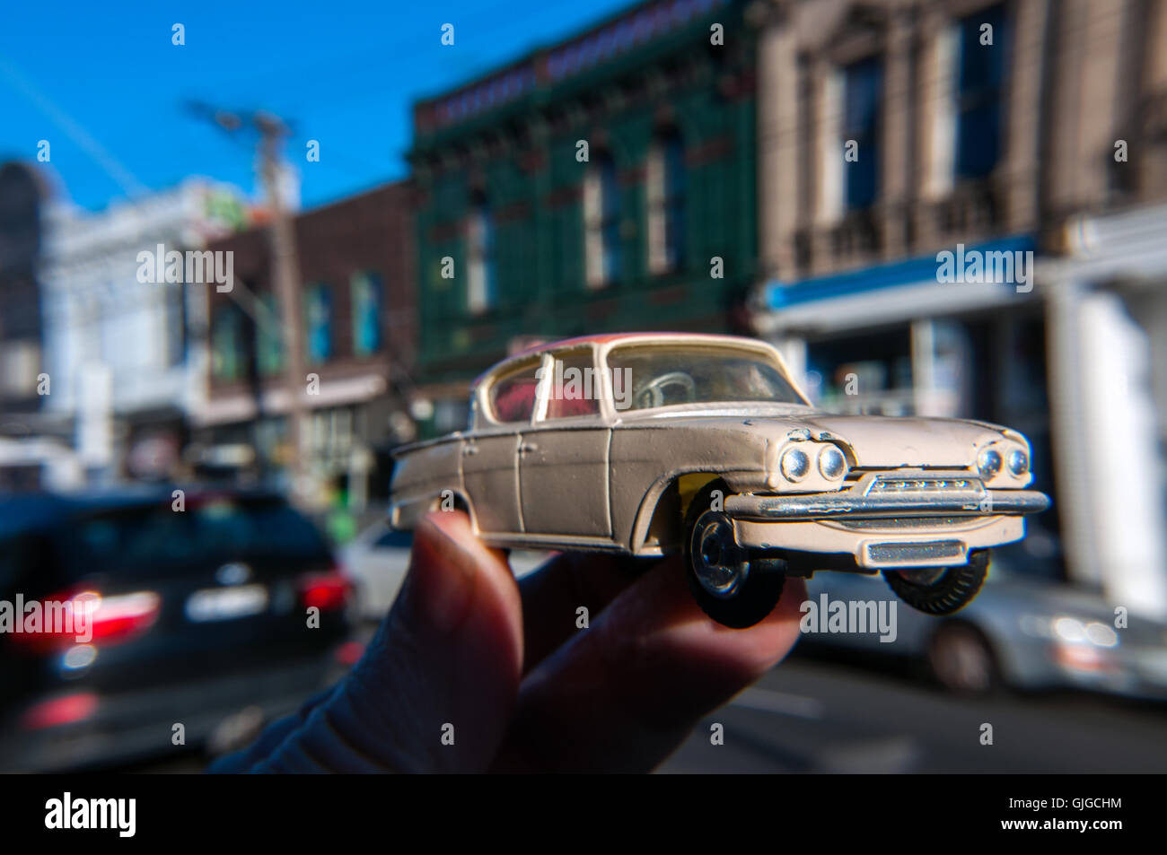 Retro model Ford Consul 315 car, Melbourne, Victoria, Australia Stock