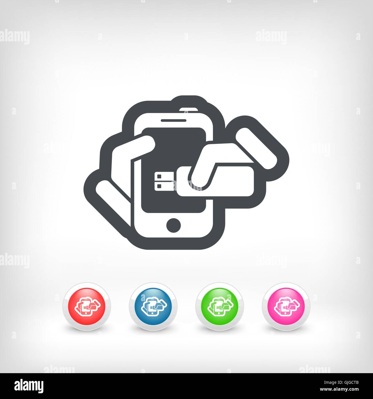 Smartphone storage icon Stock Vector Image & Art Alamy