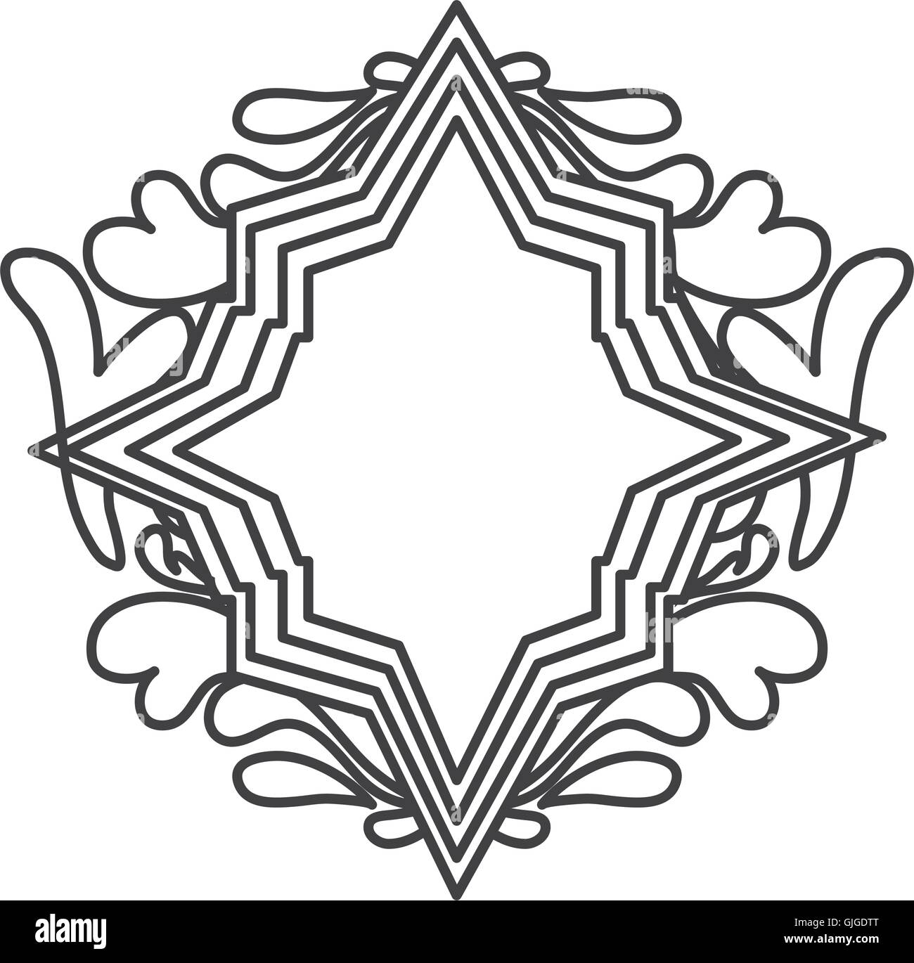 angular vintage frame icon Stock Vector Image & Art - Alamy