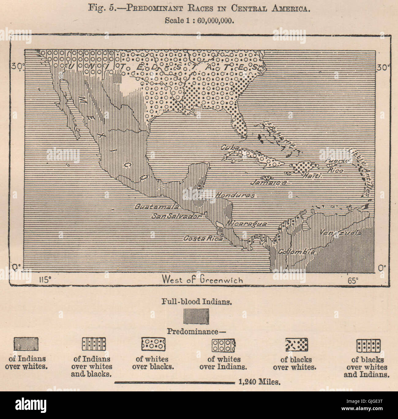 アンティーク　1800年代中央アメリカの地図 Amazon.com: Historic Map : 1860 Central America. - Vintage