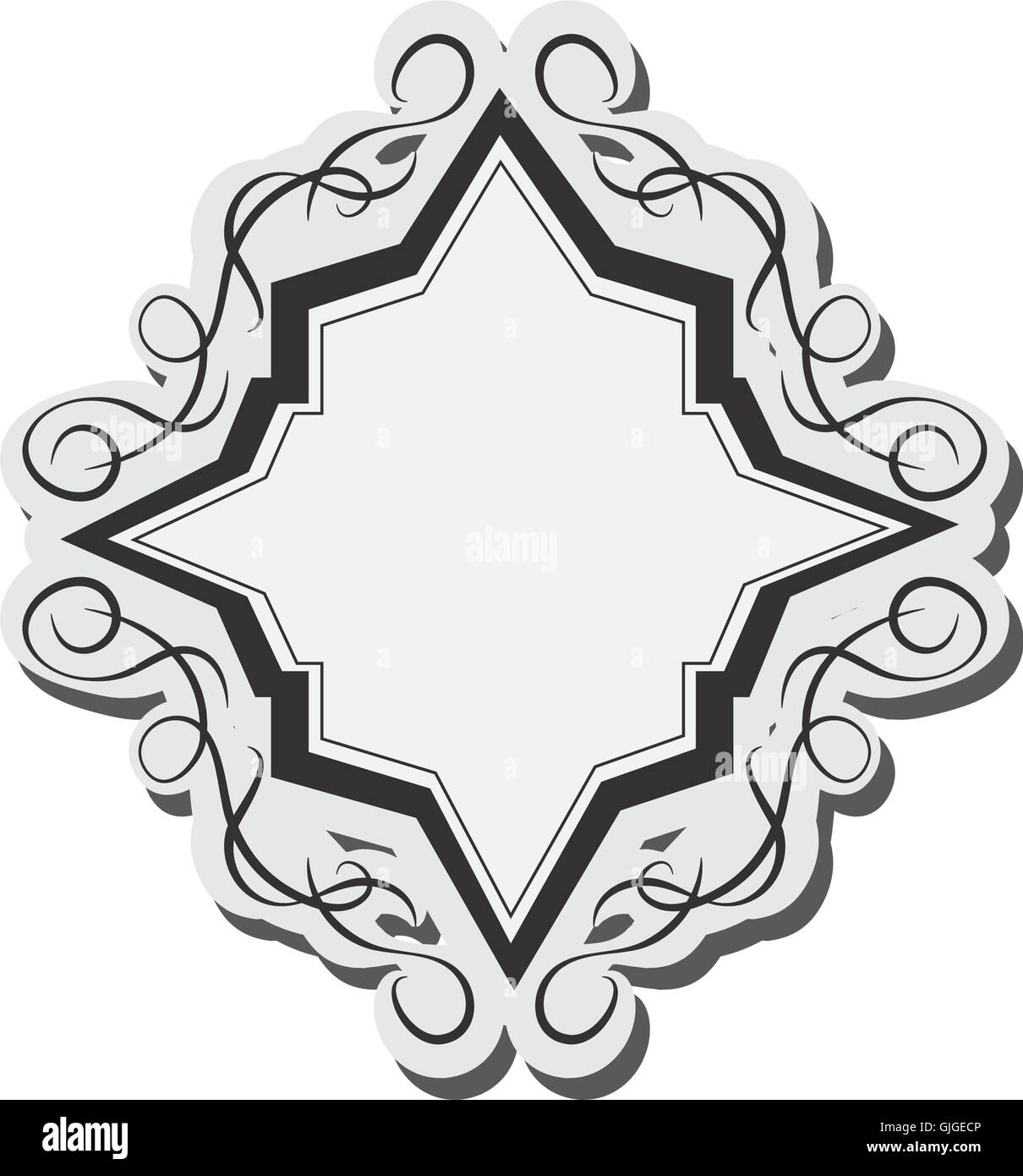 angular vintage frame icon Stock Vector Image & Art - Alamy