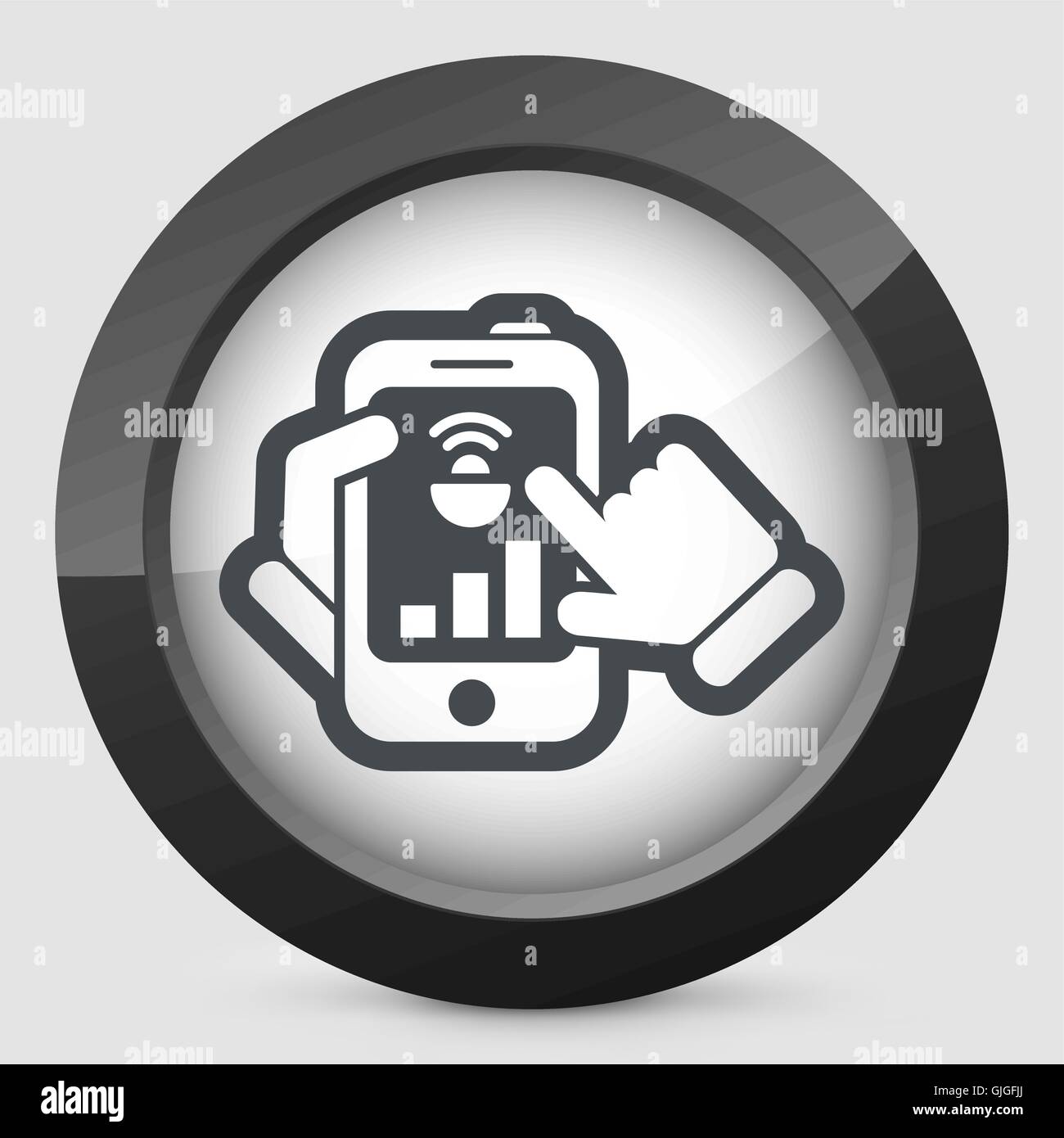 Smartphone connection icon Stock Vector