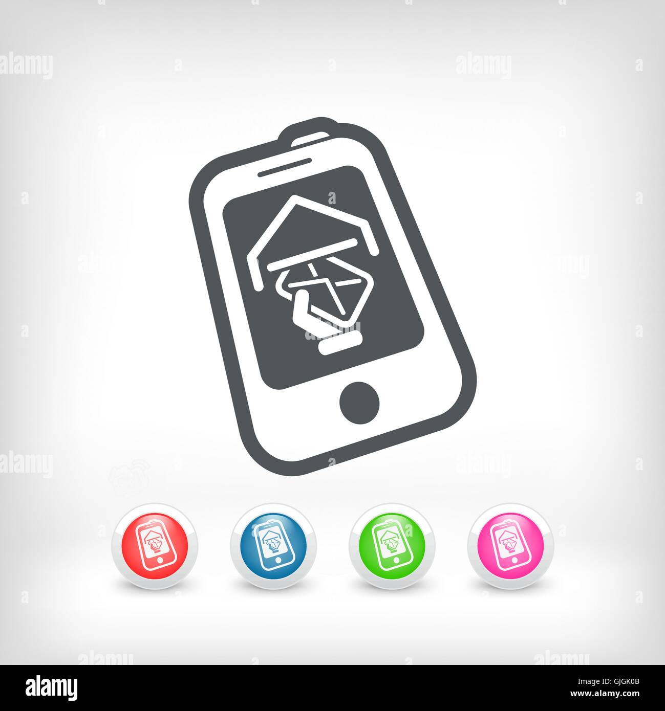 Smartphone e-mail icon Stock Vector Image & Art - Alamy