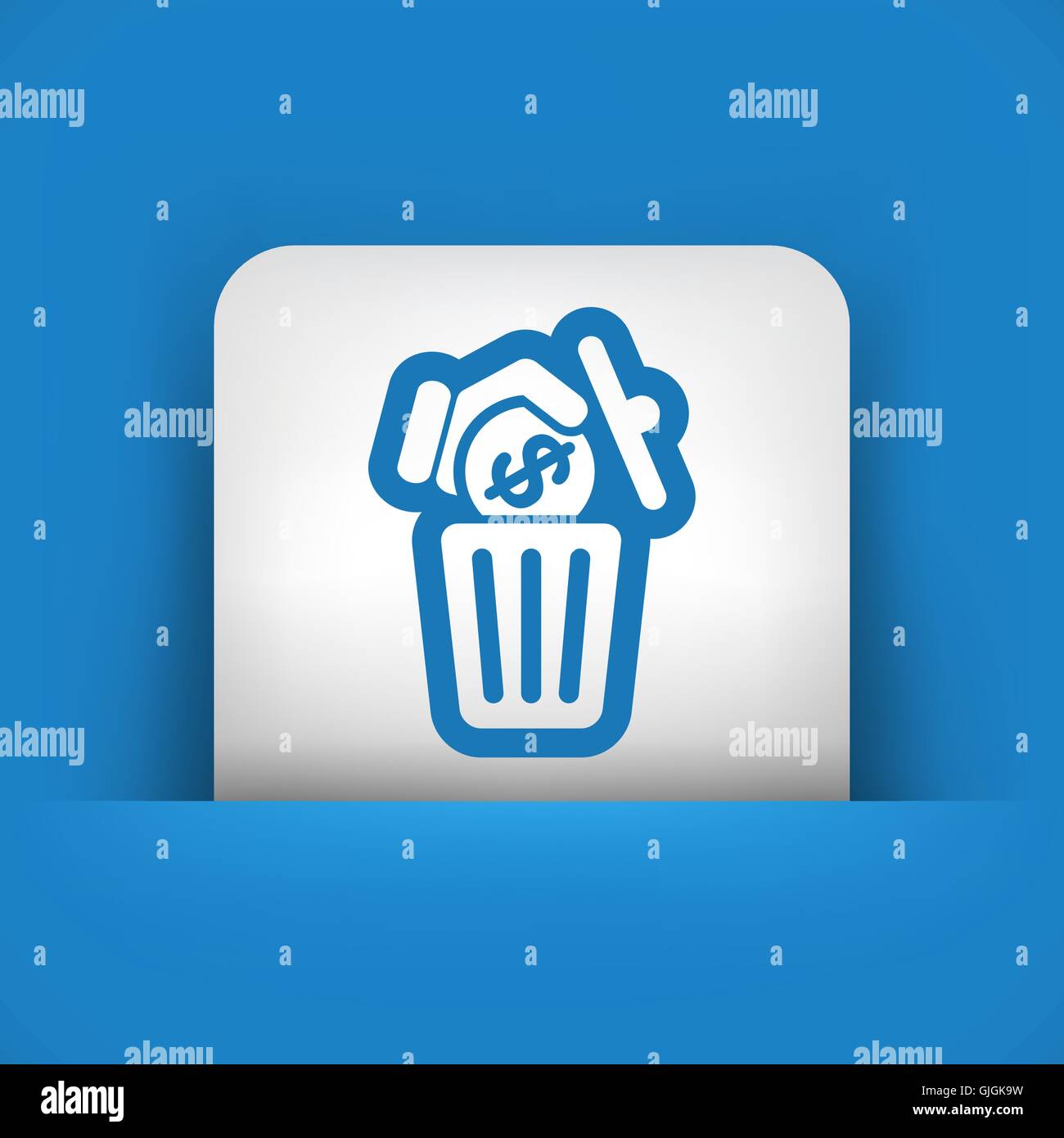 Waste of money Stock Vector