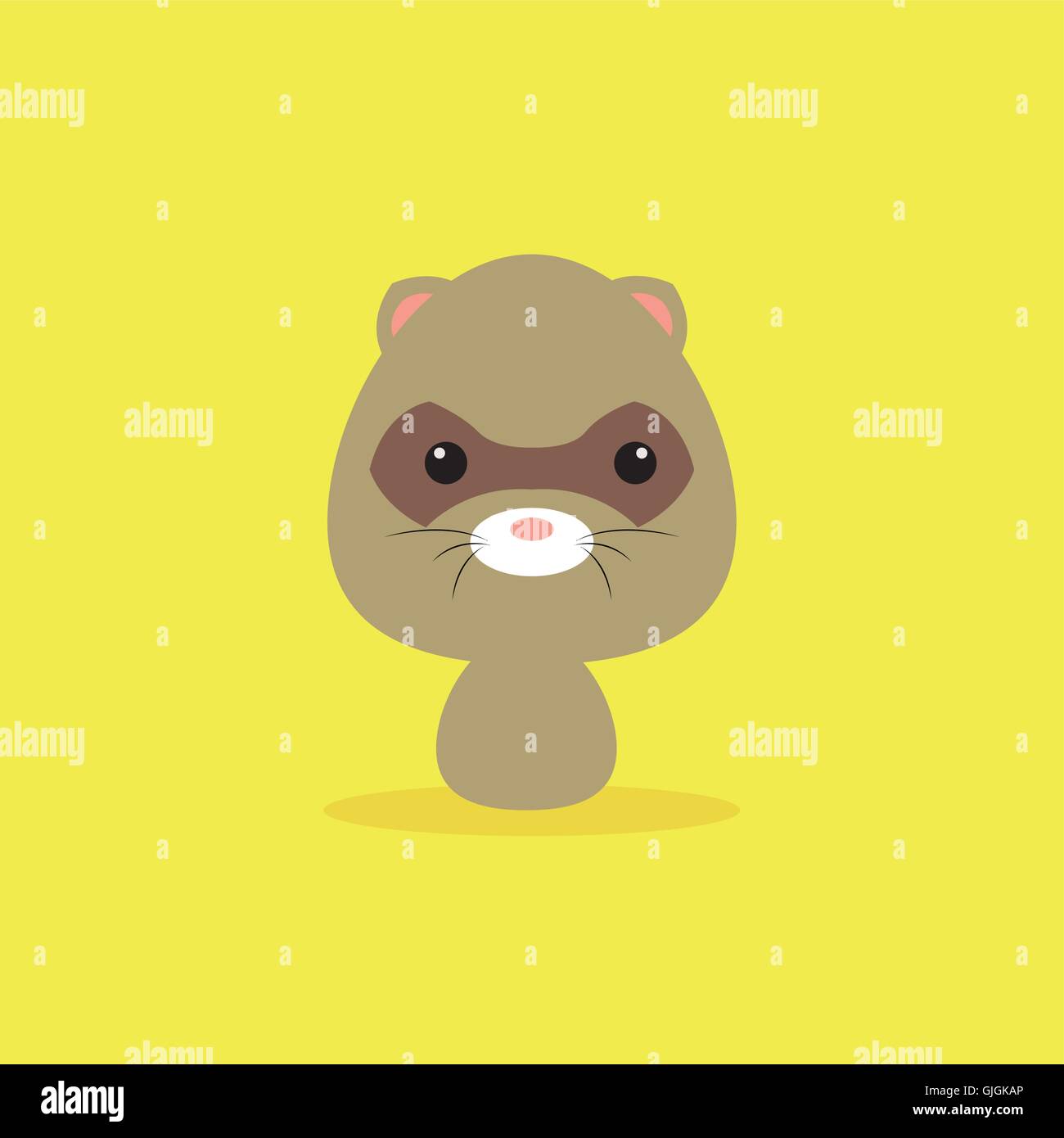 Cute Cartoon Wild Animal Stock Vector Image & Art - Alamy